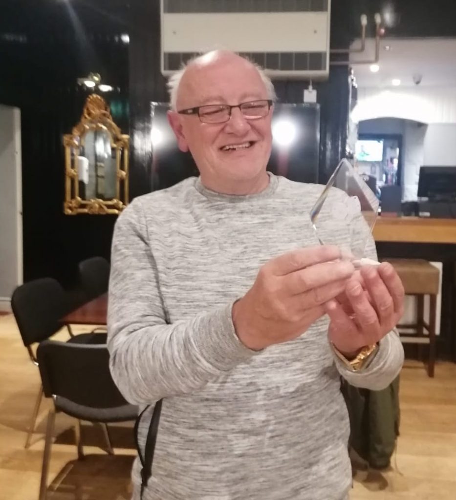 Jim Smart with trophy