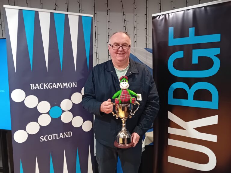 2025 Scottish Backgammon Open Winner - Graeme Leslie
